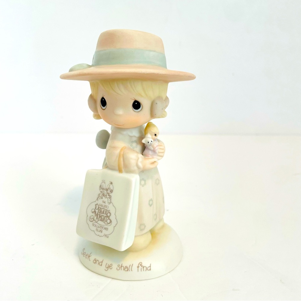 Precious Moments Figurine
Seek and Ye Shall Find Vintage Porcelain Figurine